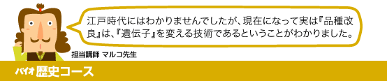 バイオ歴史コース
