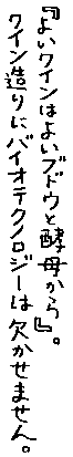 �u�悢���C���͂悢�u�h�E�ƍy�ꂩ��v�B���C������Ƀo�C�I�e�N�m���W�[�͌������܂���B